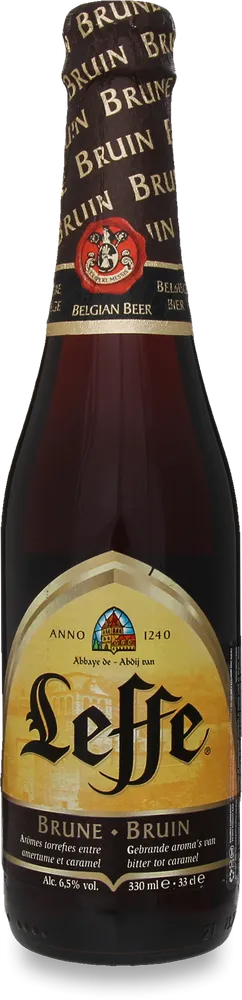 Пиво Leffe Brune темне фільроване 6.5% 0.33 л