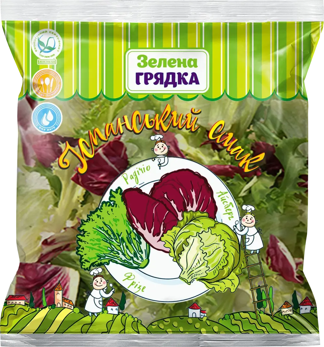 Салатний мікс Зелена Грядка Іспанська смак 200 г