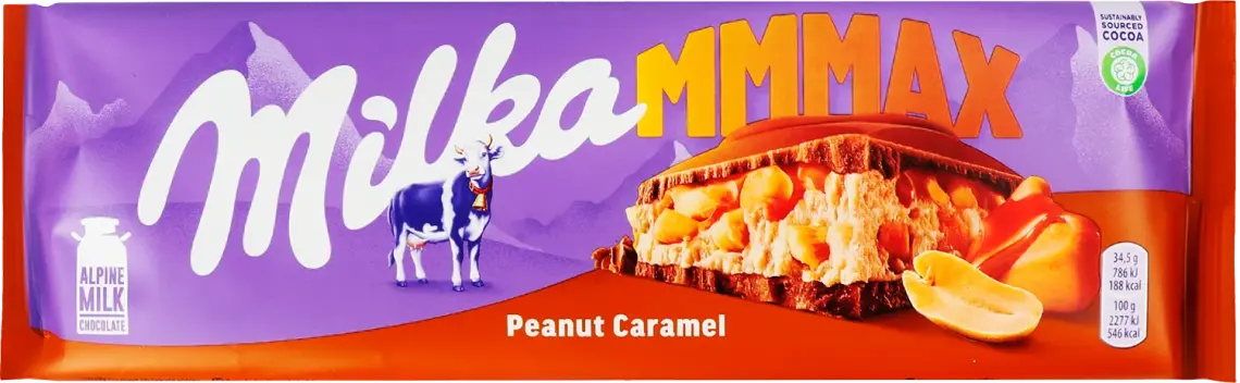 Шоколад Milka молочний з арахісом і карамеллю 276 г