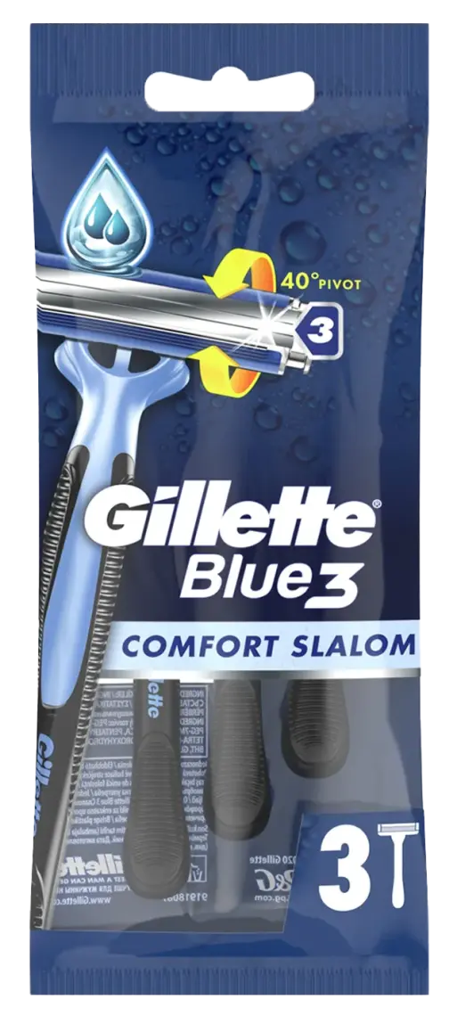 Бритви одноразові Gillette Blue3 Comfort Slalom 3 шт