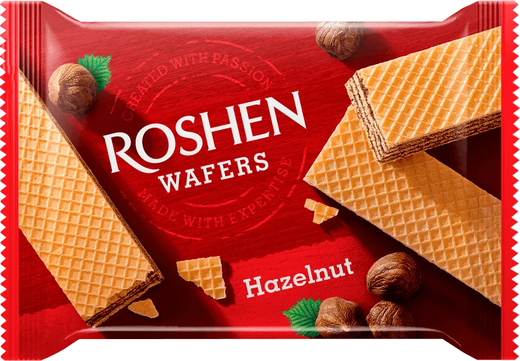 Вафлі Roshen Wafers Горіх 72 г