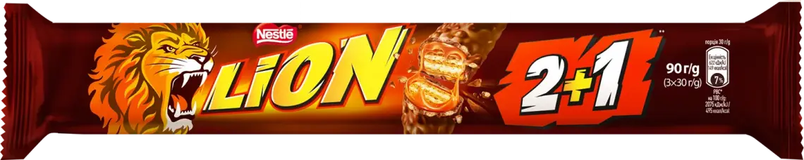 Батончик Lion King вафельний 2+1 90 г