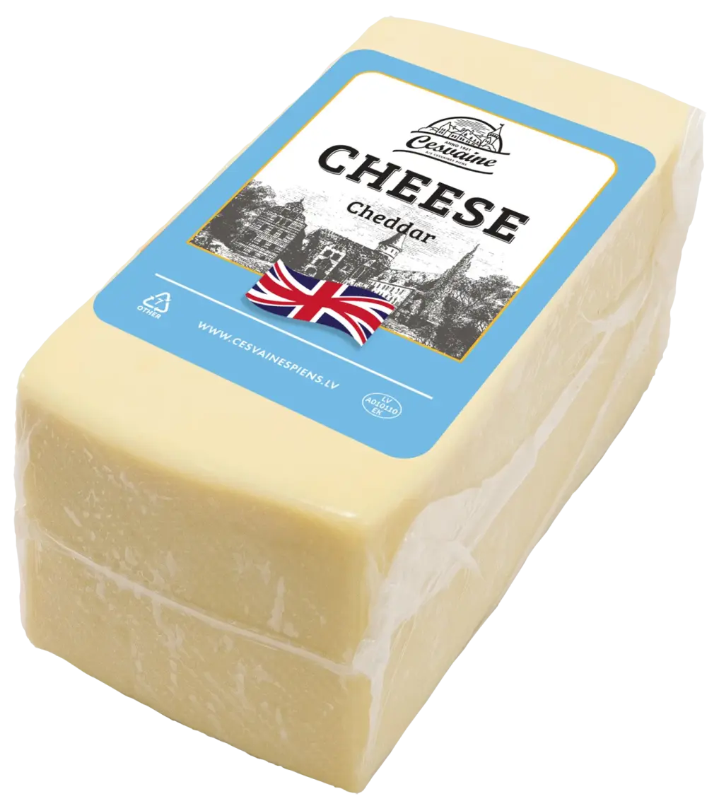 Сир Cesvaine Cheddar білий 50% ваговий