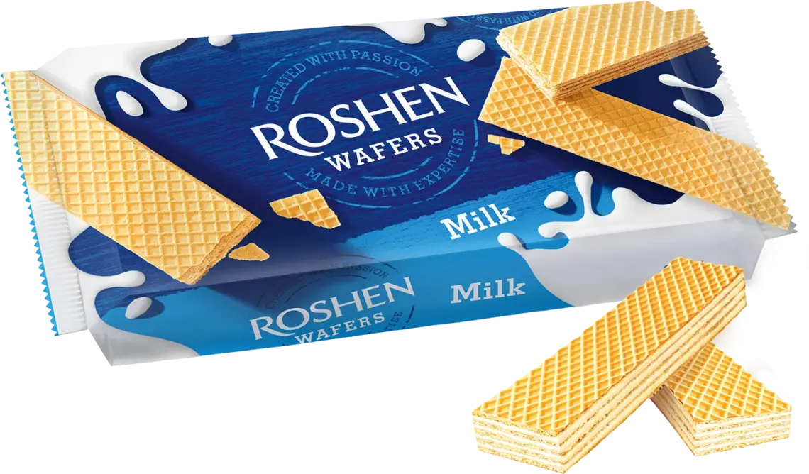 Вафлі Roshen Wafers Молоко 216 г