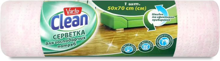 Серветка Varto Clean для підлоги 50х70 см 1 шт