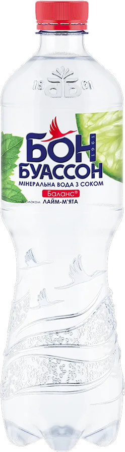 Напій Бон Буассон сильногазований зі смаком лайм-м'ята 0,75 л