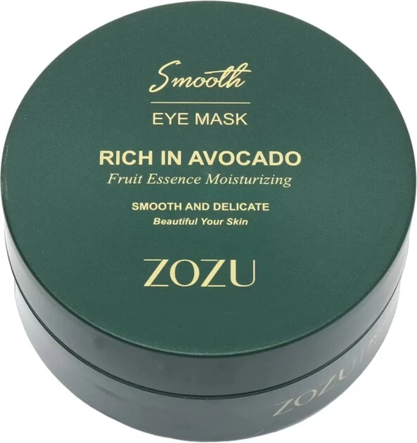 Гідрогелеві патчі для очей з екстрактом авокадо та касторовим маслом Zozu Rich In Avocado Eye Mask