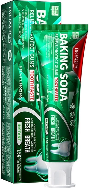 Зубна паста Bioaqua Baking Soda Whitening Relieve Pain & Protect Gums Toothpaste 100 г (6974784010866)