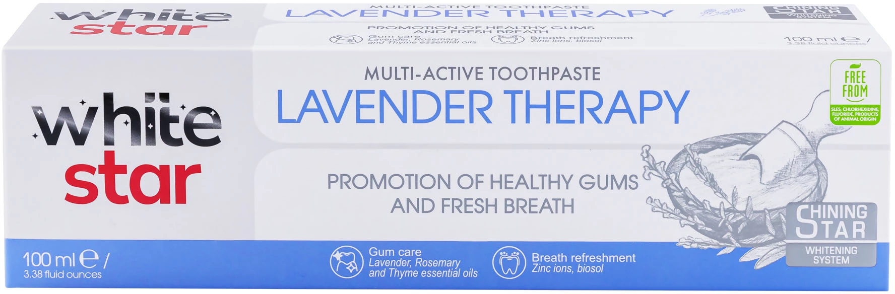 Мультиактивна зубна паста White Star Lavender Therapy 100 мл (3800237400331)