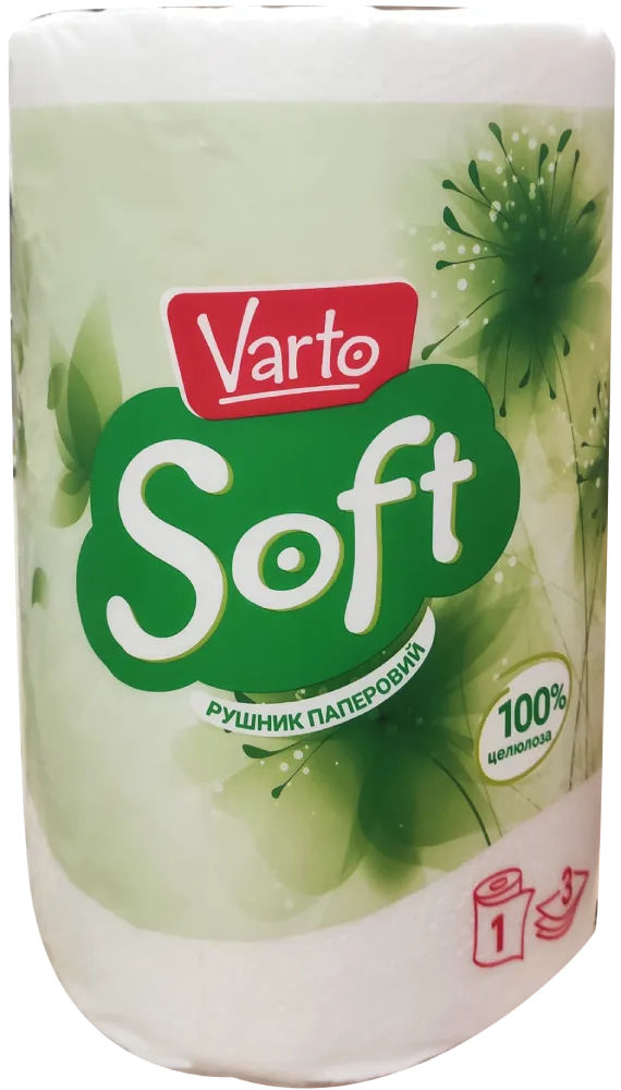 Рушник паперовий Varto Soft тришаровий 1 шт.