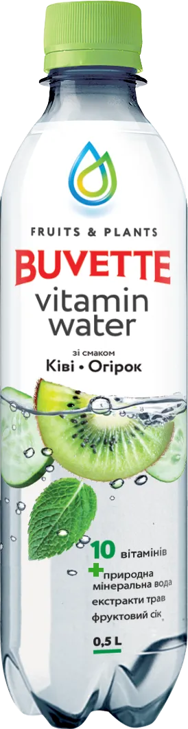 Напій Buvette Vitamin Water огірок-ківі негазована 0.5 л