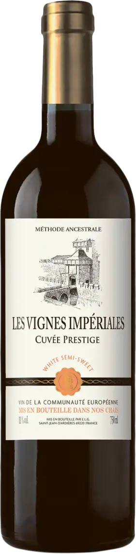 Вино Les Vignes Imperiales біле напівсолодке 11% 0.75 л