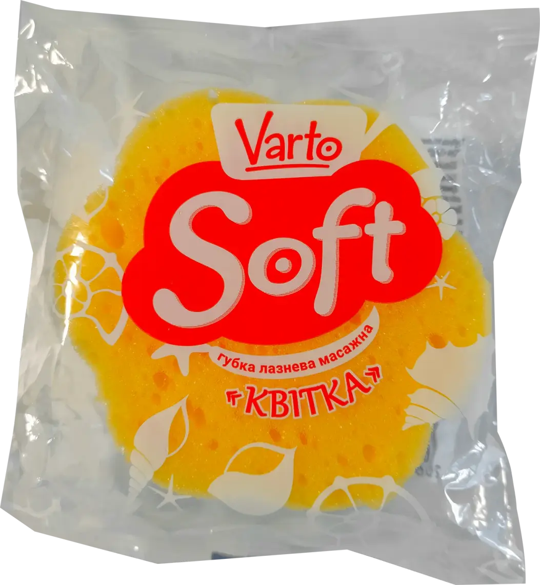 Губка лазнева Varto Soft Квітка масажна