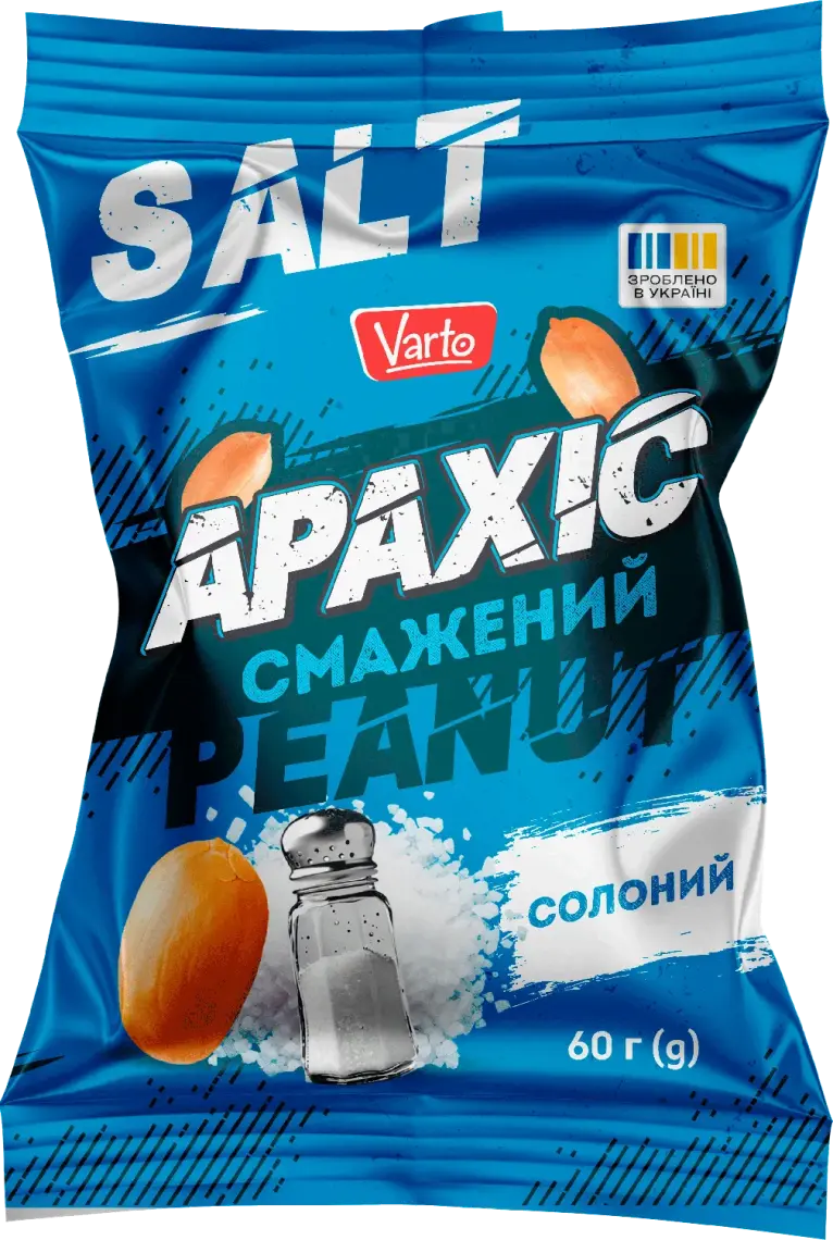 Арахіс Varto смажений з сіллю 60 г