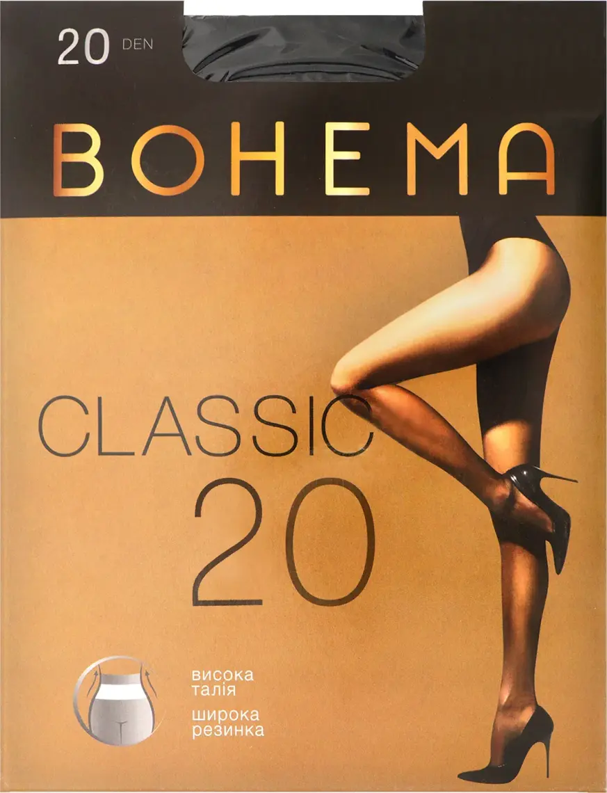 Колготи жіночі BOHEMA Classic 20 den р.3 натуральний