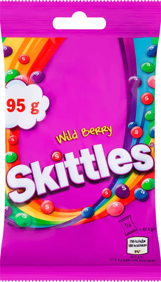 Драже Skittles Дикі ягоди жувальні 95 г