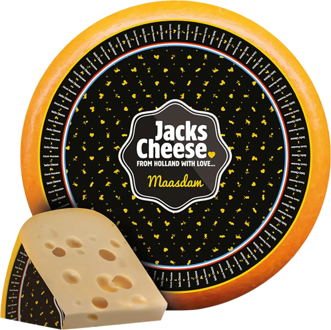 Сир Jack Cheese Маасдам 45% ваговий