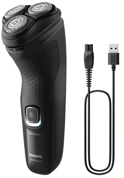 Бритва Philips Series 3000X, чорно-зелена