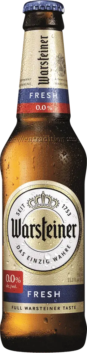 Пиво Warsteiner Premium Fresh світле фільтроване безалкогольне 0.33 л