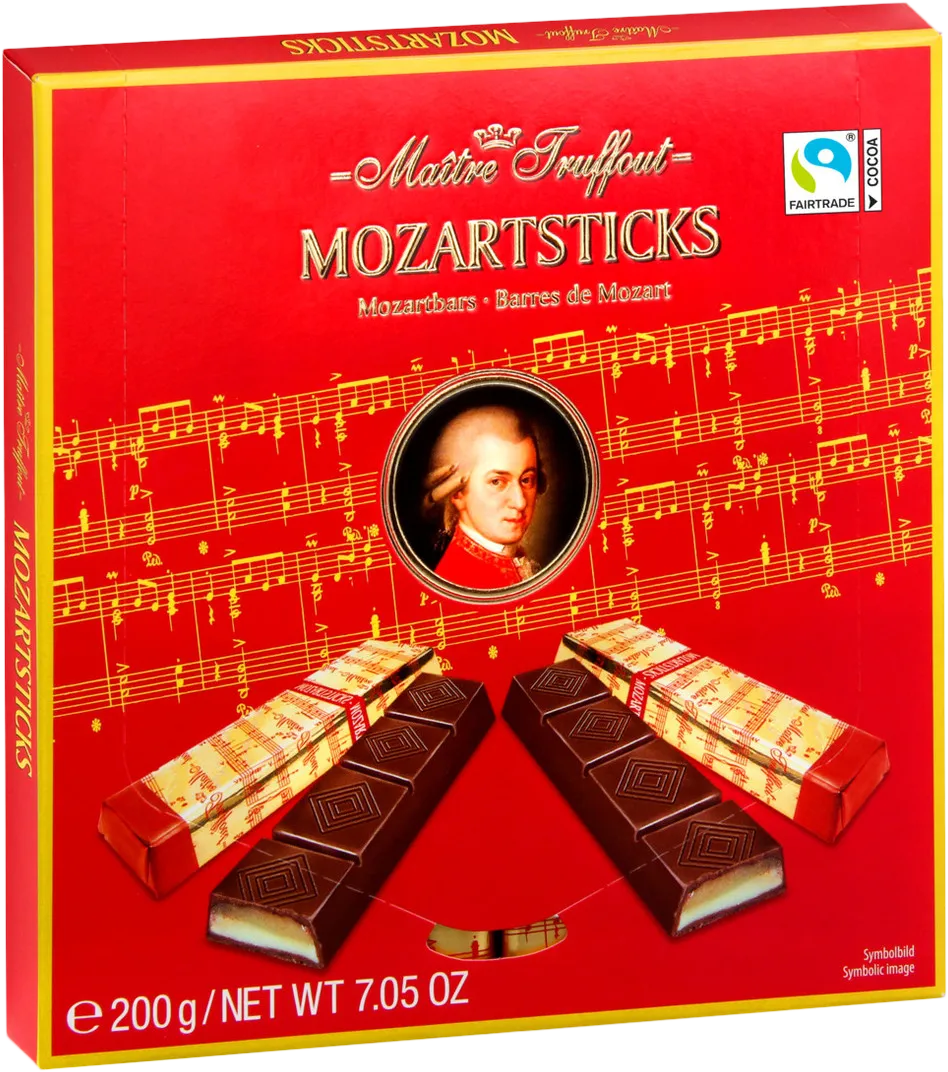 Цукерки Maitre Truffout Mozartsticks марципановi у стiках 200 г