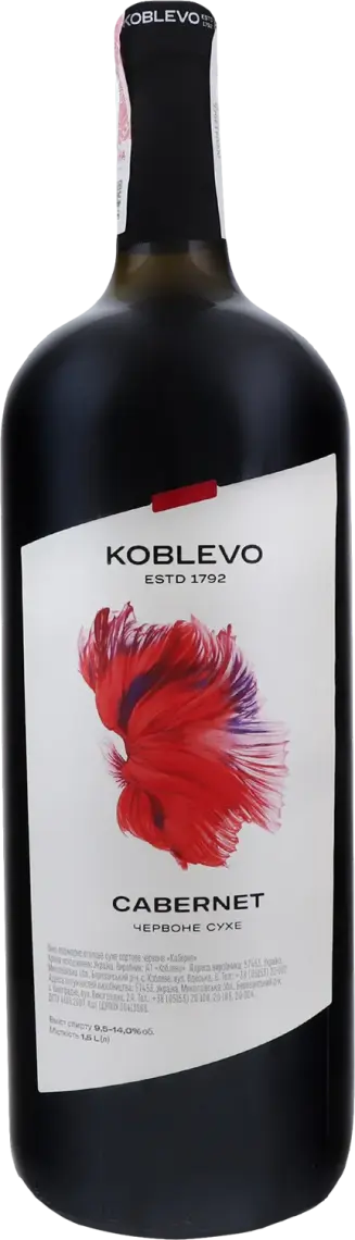 Вино Koblevo Бордо Каберне червоне сухе 1.5 л