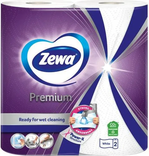Рушник паперовий Zewa Premium 2-х шаровий, 2 шт