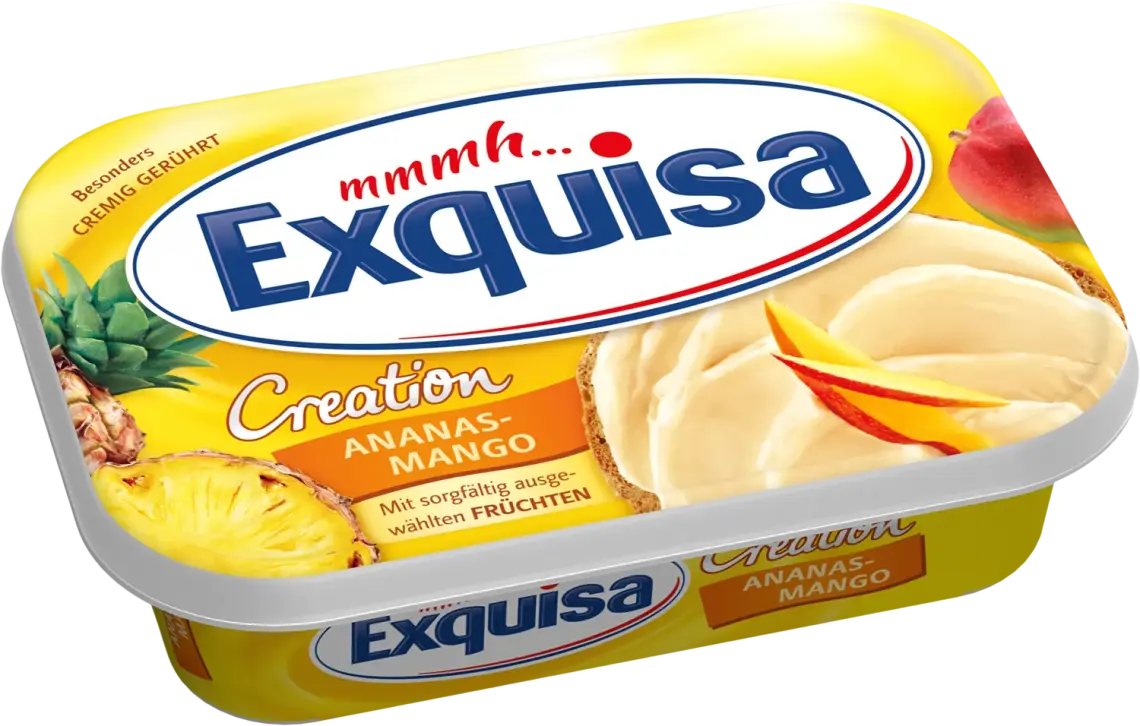 Сир Exquisa Вершковий з ананасом та манго м'який 52% 200 г