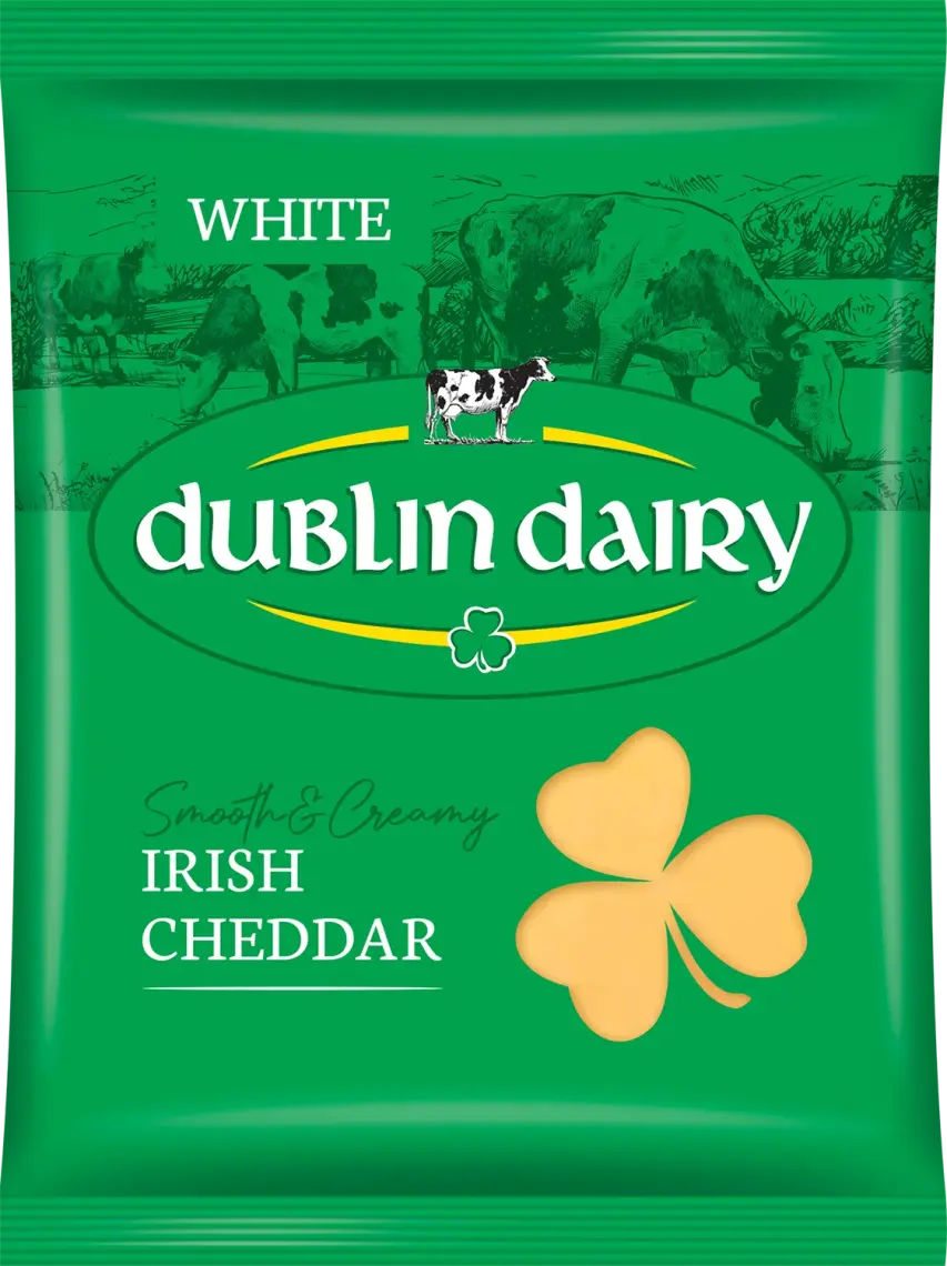 Сир Dublin Dairy Irish Cheddar White 48% нарізний 150 г