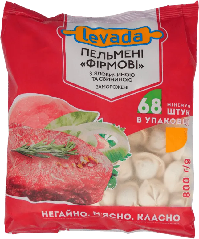 Пельмені Levada зі свининою та яловичиною 800 г