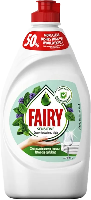 Засіб для миття посуду Fairy Sensitive Чайне дерево та м'ята 450 мл