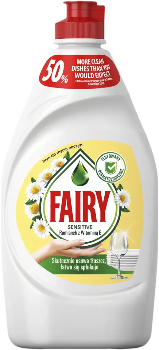 Засіб для миття посуду Fairy Sensitive Ромашка та вітамін Е 450 мл