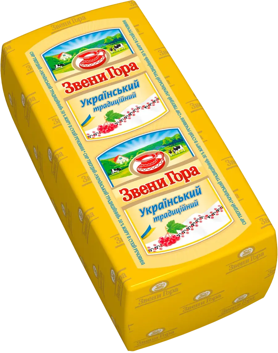 Сир Звенигора Український традиційний 50% ваговий