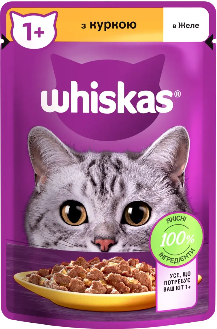 Корм для котів Whiskas Курка в желе 85 г