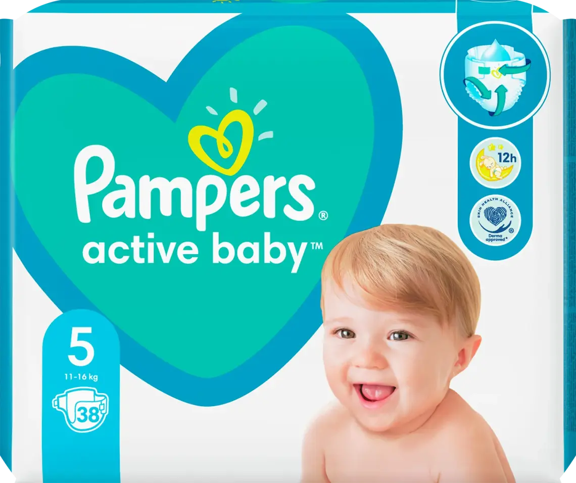 Підгузники Pampers Active Baby 5 Junior 11-16 кг 38 шт