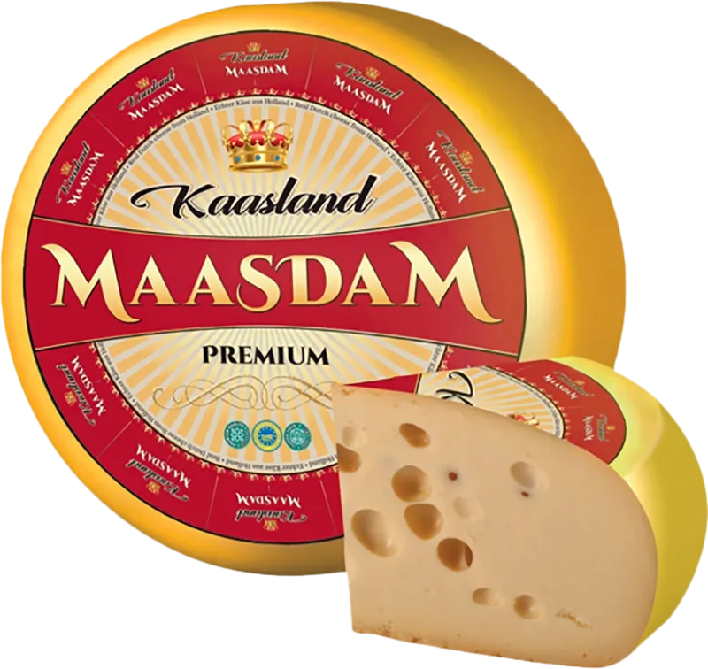 Сир Kaasland Maasdam 45%, ваговий