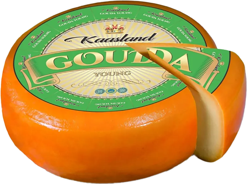 Сир Kaasland Gouda Young молодий 48%, ваговий