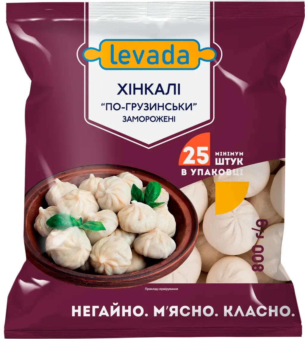 Хінкалі Levada По-грузинські з куркою та яловичиною 800 г