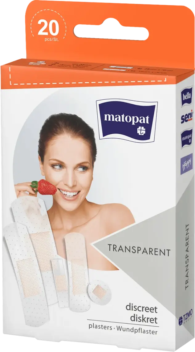 Пластир медичний Matopat Transperent 20 шт