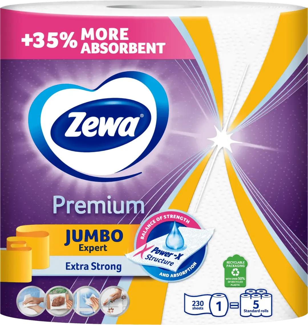 Рушник паперовий Zewa Premium Jumbo 3-х шаровий 1 шт