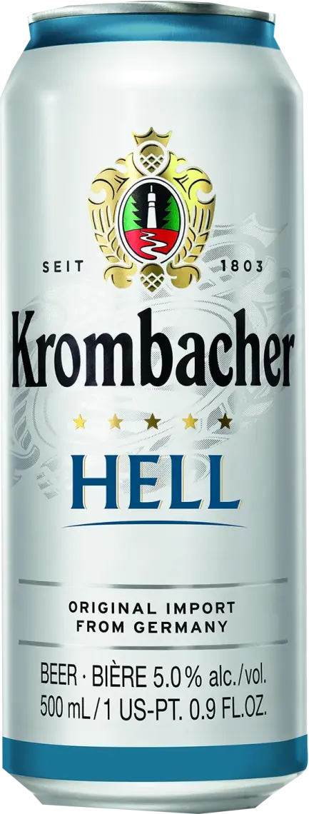 Пиво Krombacher Hell 5% 0.5 л