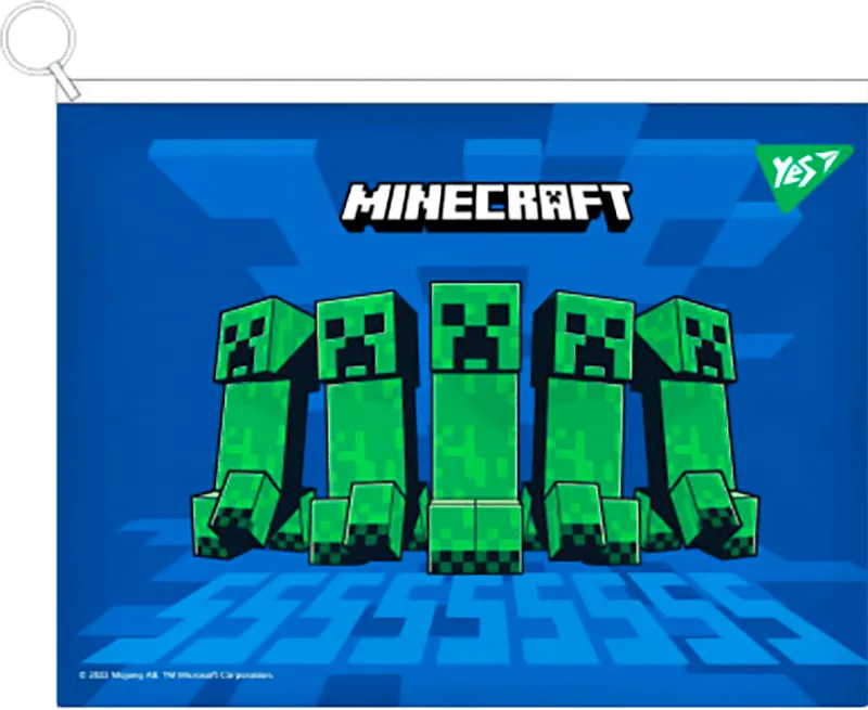 Папка-конверт YES B5 на блискавці Minecraft, арт.492093