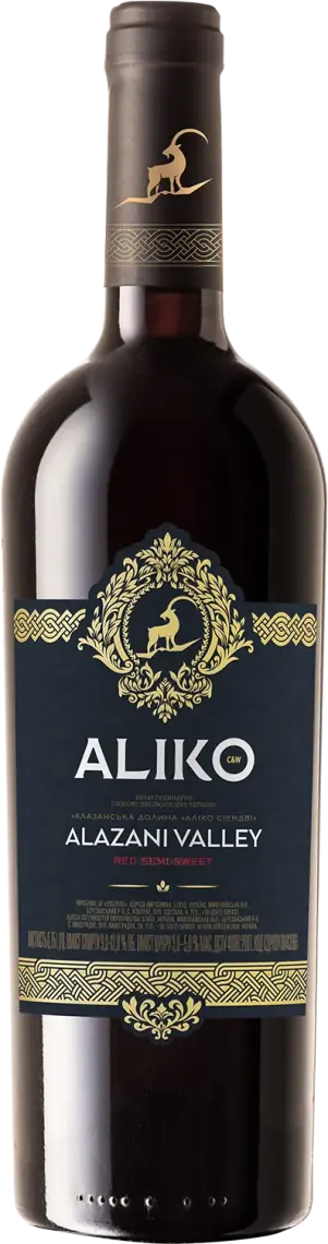 Вино Aliko C&W Alazani Valley червоне напівсолодке 0,75 л