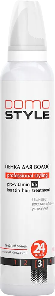 Пінка для волосся DOMO Style Professional сильної фіксації 200 мл