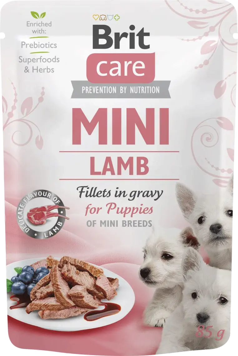 Корм Brit Care для собак та цуценят у соусі з філе ягня та тунця 85 г