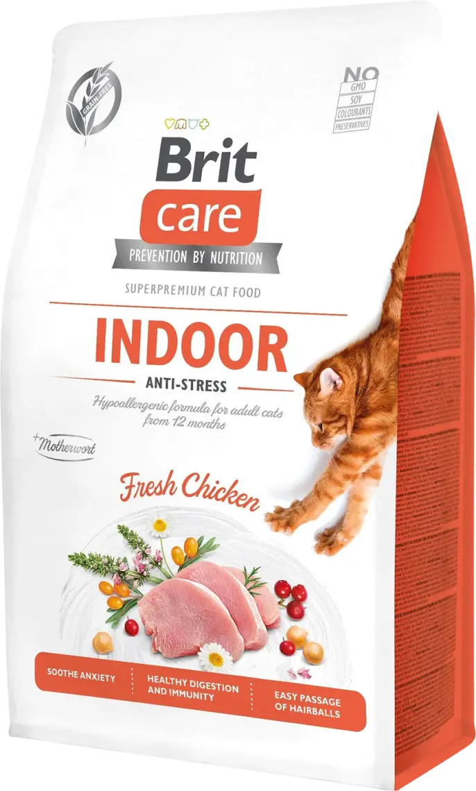 Корм Brit Care Indoor з куркою для домашніх котів 400 г