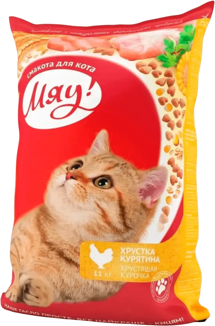 Корм Мяу! для котів з куркою 11 кг