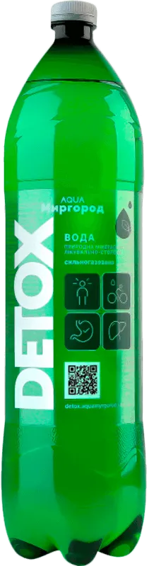 Вода мінеральна Aqua Миргород Detox лікувально-столова сильногазована 1 л
