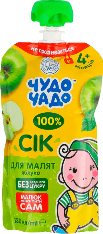 Сік Чудо-Чадо із зелених яблук 130 мл