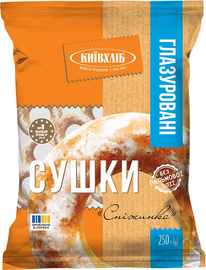 Сушки Київхліб Сніжинка глазуровані 250 г