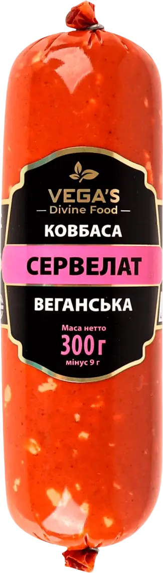 Ковбаса Vega's Сервелат веганська 300 г